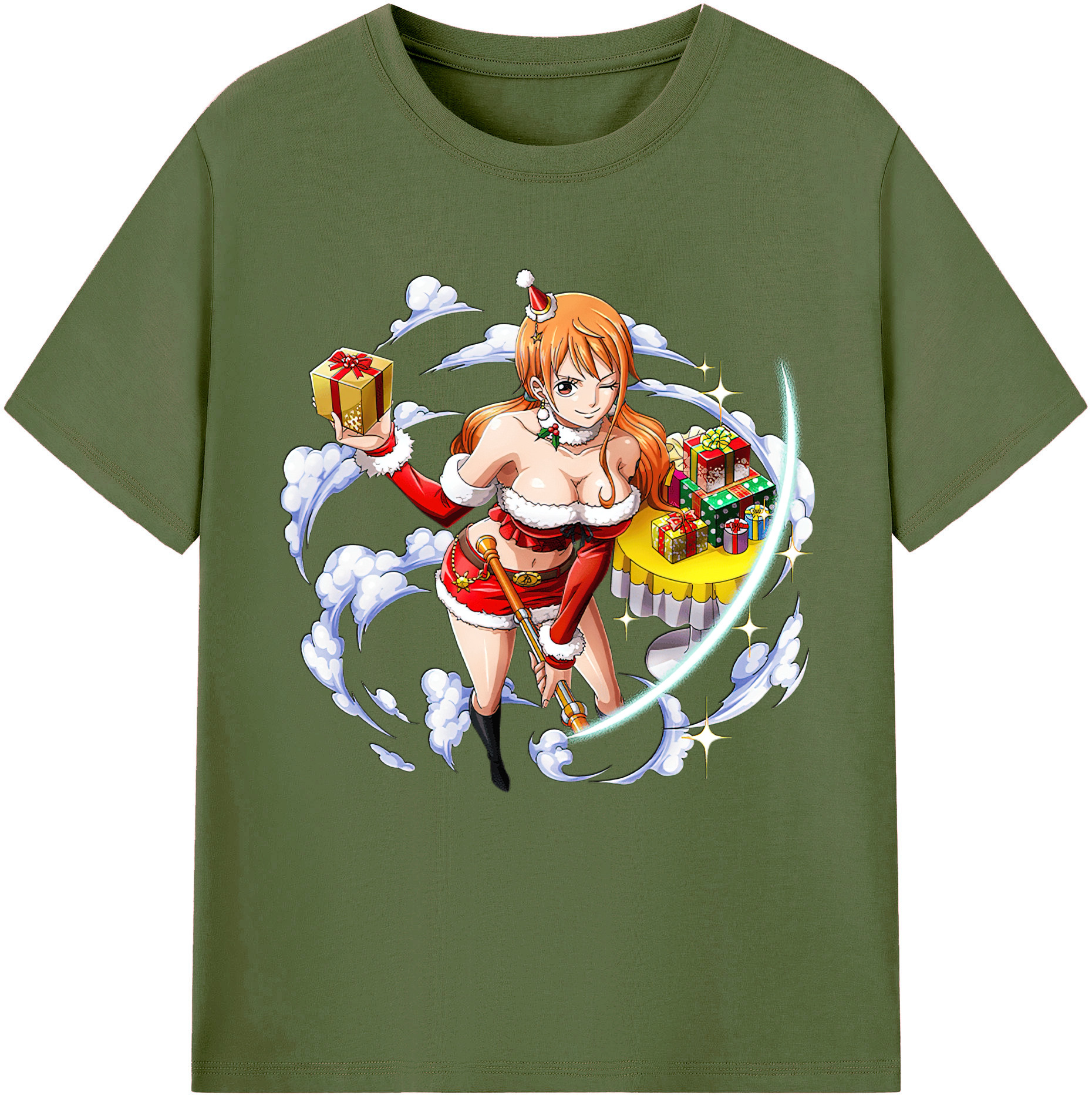 ワンピース ナミ ONE PIECE Nami 綿100％半袖Tシャツ（フロントプリント）